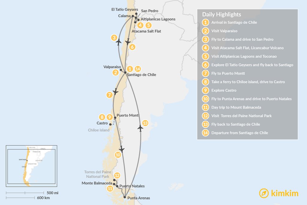 Wonders of Chile 14Day Itinerary kimkim
