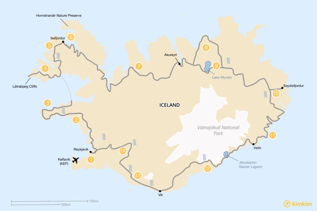 2Week Ring Road SelfDrive Itinerary Highlights of Iceland and the Remote Westfjords kimkim