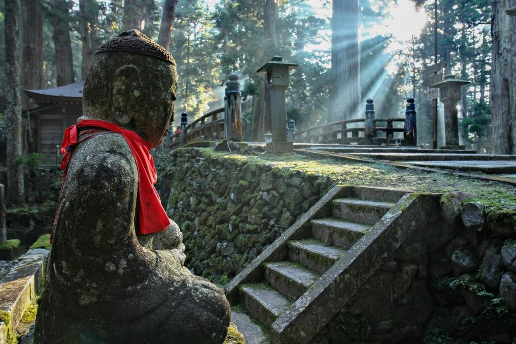 The beautiful Okunoin Cemetery on Mount Koya