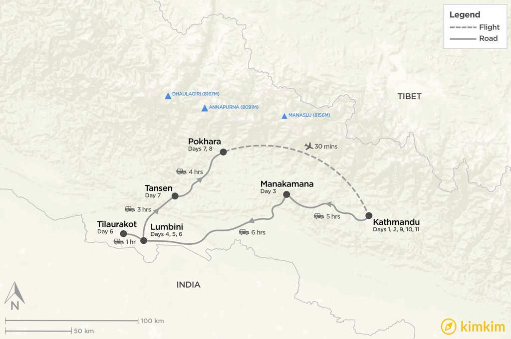 11-day tour of Nepal