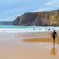 Discover the many beaches of the Algarvie, like this one in Sagres