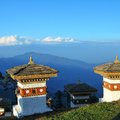 View of the Himalayas from Dochu La Pass
