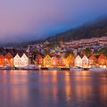 The historic Bryggen district in Bergen
