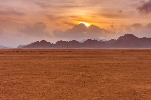 Sinai Peninsula desert sunrise