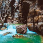 The river canyon at Wadi Mujib