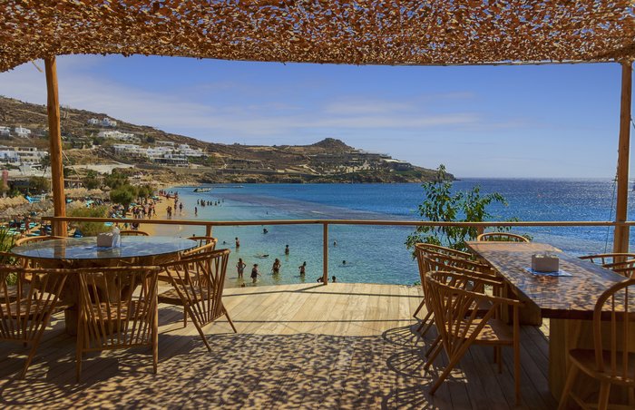 Overlooking Paradise Beach in Mykonos