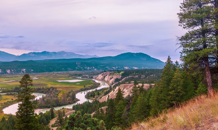 The Columbia River and Kootenay Rockies, near Radium Hot Springs
