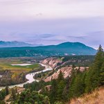 The Columbia River and Kootenay Rockies, near Radium Hot Springs