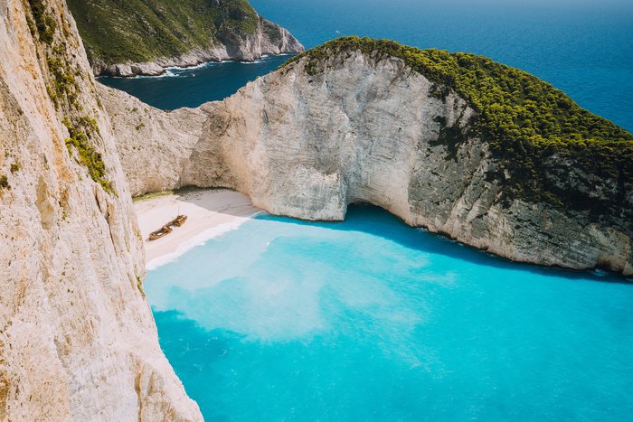 Zakynthos' shipwreck beach