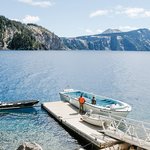 Boat dock on Crater Lake