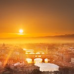 Arno River & Ponte Vecchio in Florence 