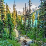 North of Whistler, Joffre Lakes Trail leads to 3 brilliant blue lakes