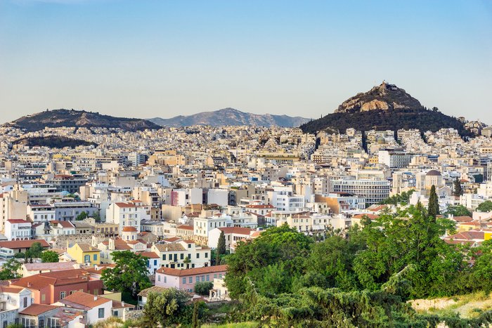 A cityscape of Athens