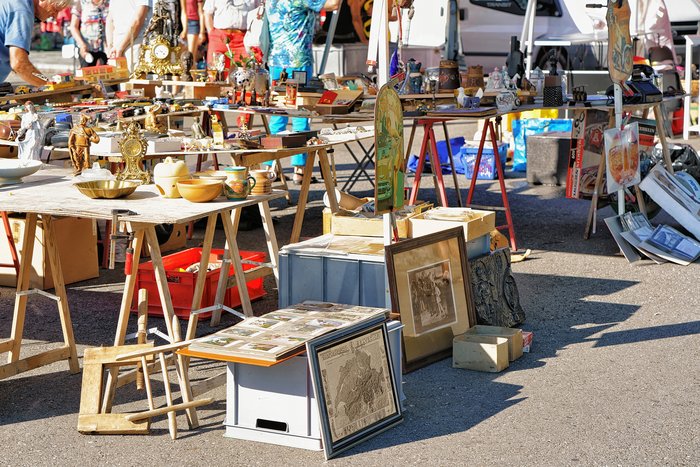 Local market by Lake Garda