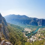 The village of Omis at the mouth of the Cetina River, Croatia's adventure capital