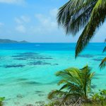 Shades of blue of the Caribbean sea