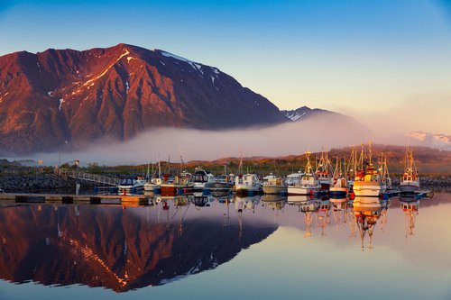 Fishing boats, Lofoten Islands, Norway