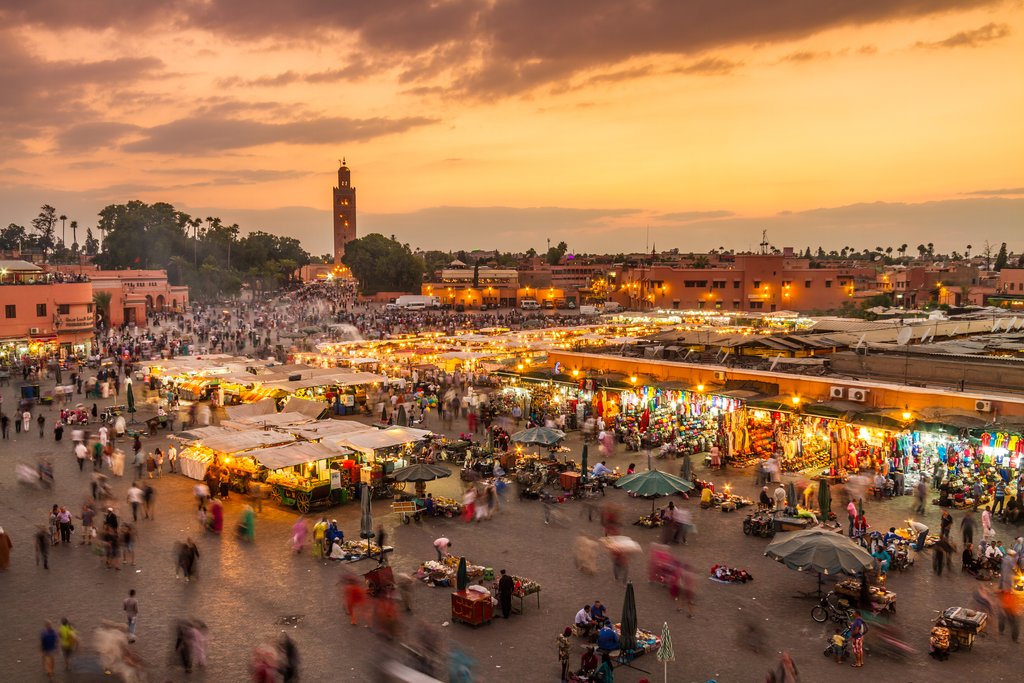 Marrakech's lively Jemaa el-Fna Square