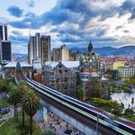 A skyline view of the city of Medellín, Colombia's capital