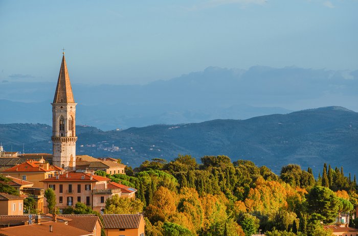 Views across the Umbrian countryside from the regional capital of Perugia.