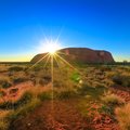Watch the sun rise over Uluru