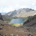 Glacier lake in Lares Valley 