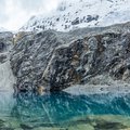 Glacial lake in the Peruvian Andes