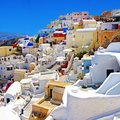 Snap pics of the beautiful and colorful buildings of Santorini