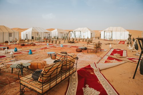Sahara Desert camp, Morocco