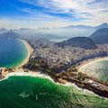 Aerial view of Copacabana and Ipanema beaches