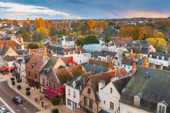 Aerial view of Amboise