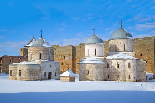 Ivangorod Fortress in March