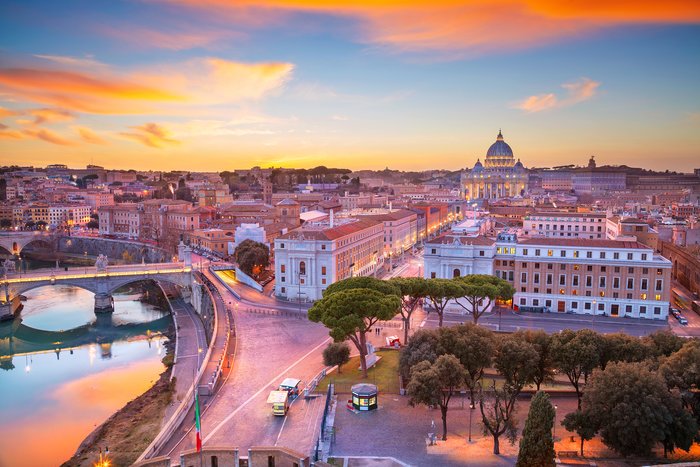 Streets of Rome and Vatican City