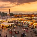 Bustling Jemaa el Fna Square at Dusk