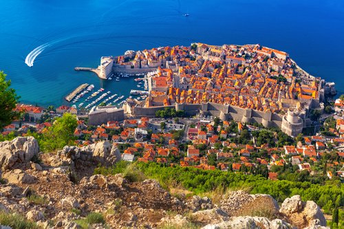 A view over Dubrovnik