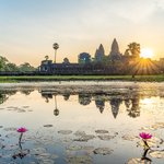 View of Angkor Wat at Sunrise