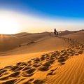 Merzouga in the Sahara Desert in Morocco