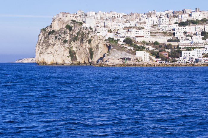 View of Peschici from Gargano National Park