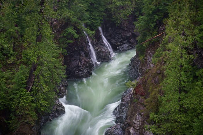 Waterfalls on Gordon River near Port Renfrew