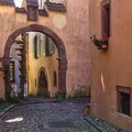 Medieval streets in Kaysersberg in Alsace