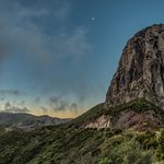 Sunset over Los Roques in Garajonay National Park.