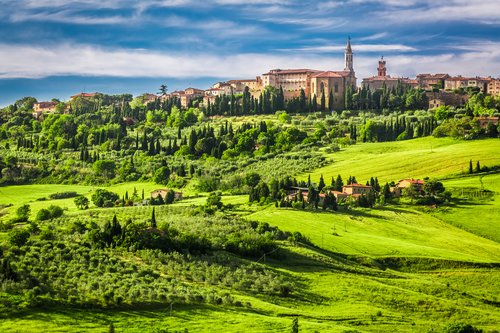 The Tuscan town of Pienza