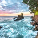 Sunset over Osa Peninsula