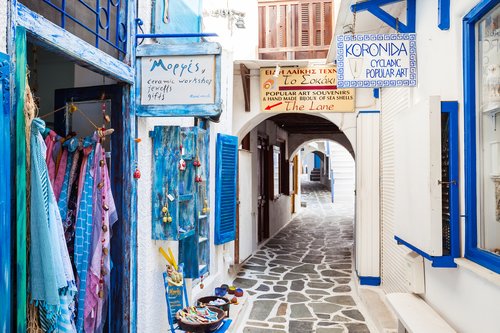 Streets of the Naxos Kastro district