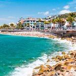 A beautiful beach on the Pacific coast of Mexico