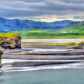 A black sand beach near Vik