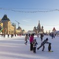 Ice skating in Moscow's Red Square