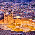 Cusco, historic capital of the Inca Empire, by night