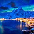 Look for the Northern Lights while driving through the Lofoten Islands