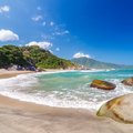 One of Tayrona's stunning beaches on the Caribbean Sea
